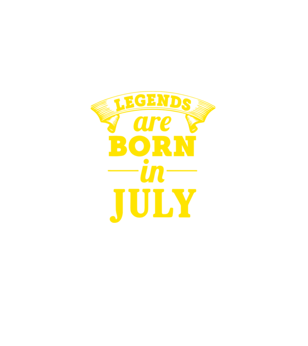 Legends are born in July model mov pe tricou