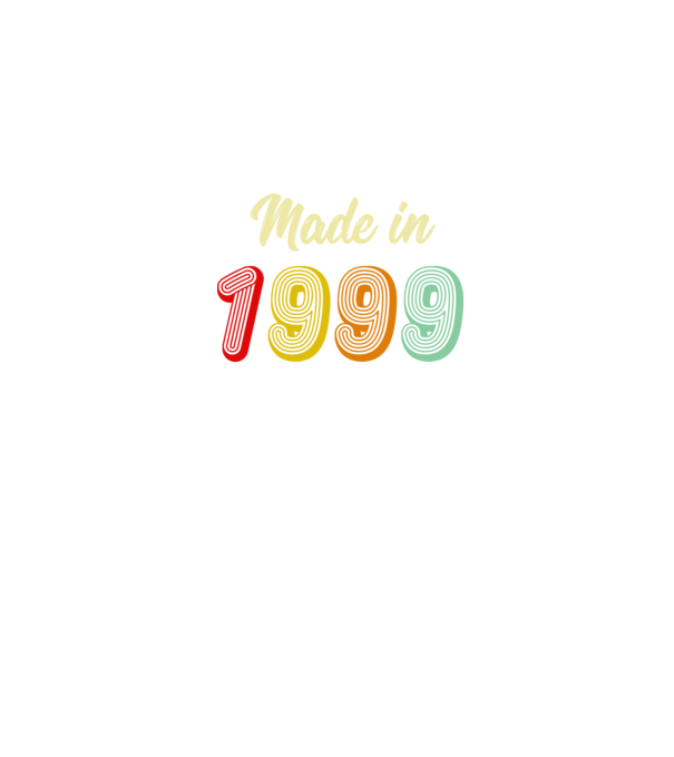 made in 1999 retro model negru pe tricou
