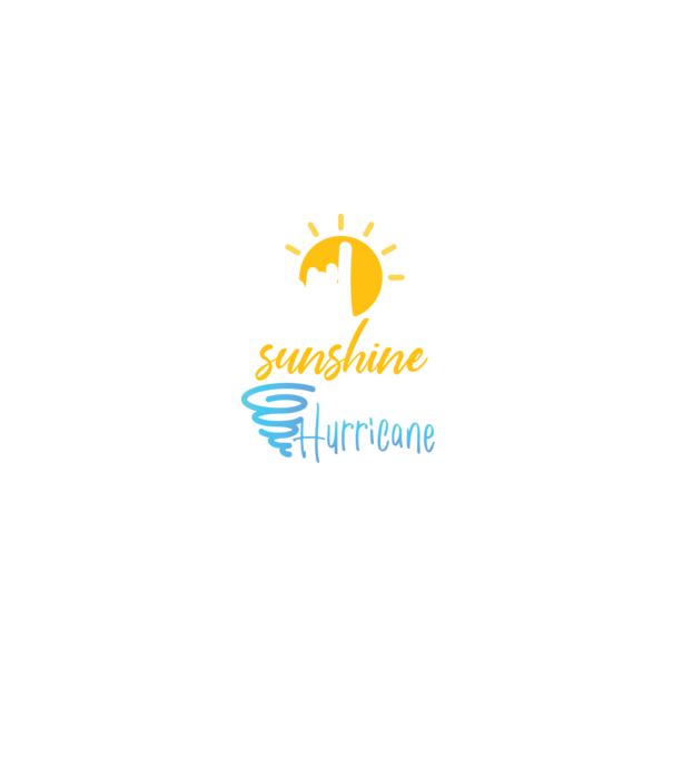 April Girls are Sunshine mixed with a little Hurricane model negru pe tricou