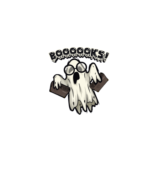 Spooky boookworm model negru pe tricou