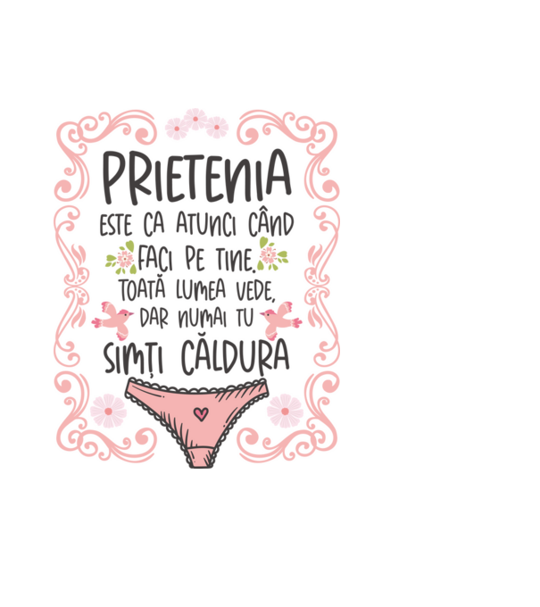 Prietenia este ca atunci când faci pe tine model albastru deschis pe tricou