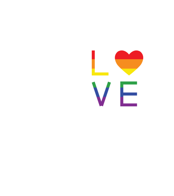 love lgbtq model galben neon pe tricou
