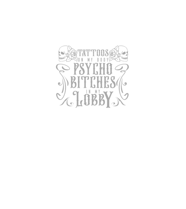 Psycho bitches model gri închis pe tricou