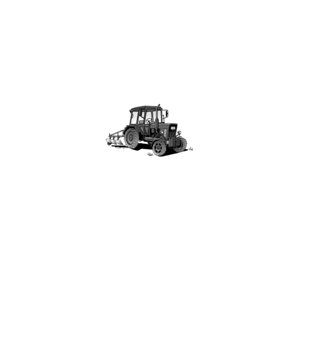 TRACTOR model roz deschis pe tricou