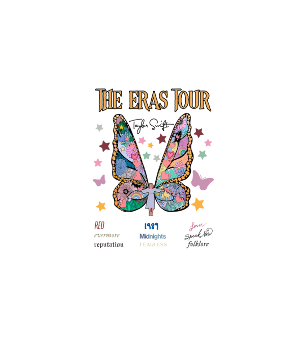 Taylor Swift eras fairy model alb pe tricou