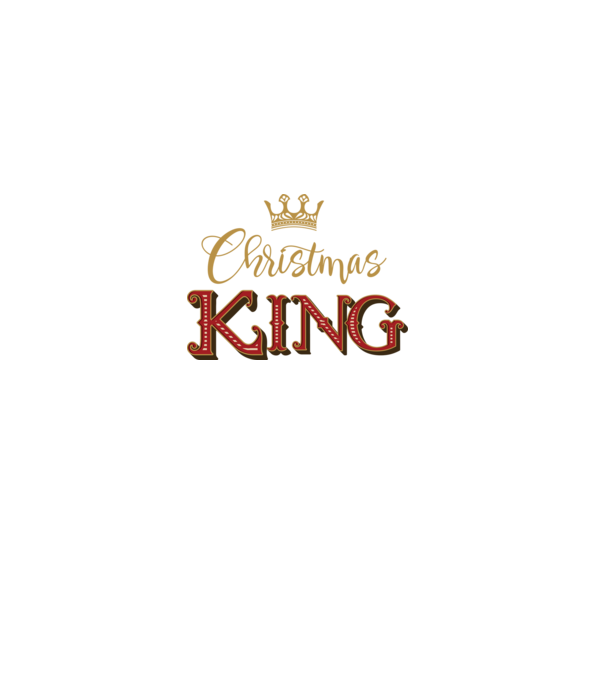 Christmas King model negru pe tricou