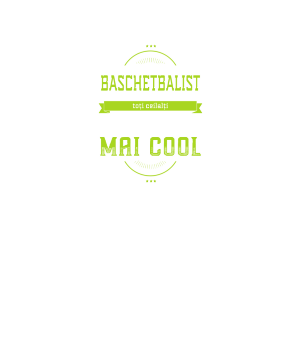 Sunt baschetbalist, la fel ca toți ceilalți, dar mult mai cool model negru pe tricou