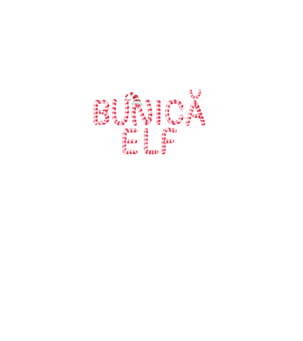 bunică elf model negru pe tricou
