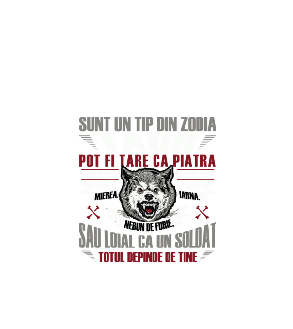 Sunt un tip din zodia Taur model negru pe tricou