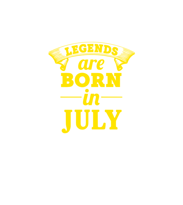 Legends are born in July model negru pe tricou