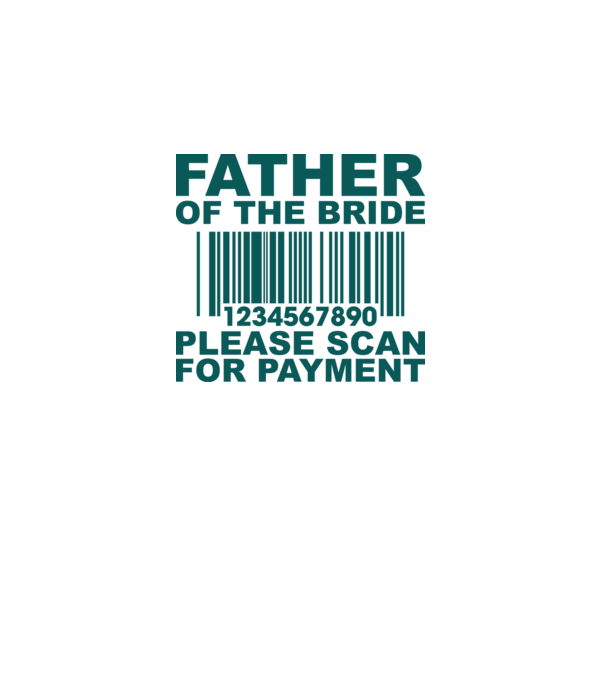 Father of the bride model alb pe tricou