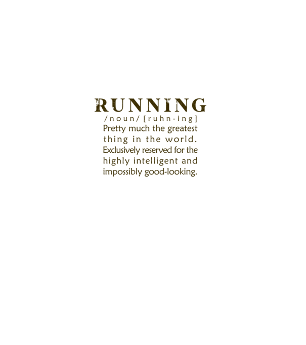 Running definition model alb pe tricou