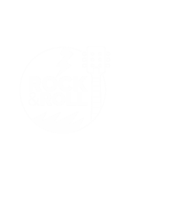 Rock n roll model negru pe tricou