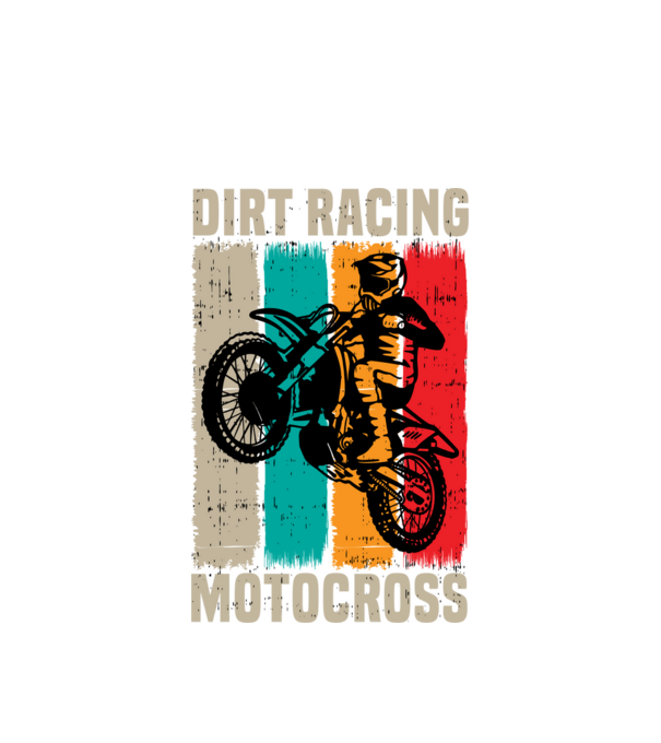 motocross model alb pe tricou