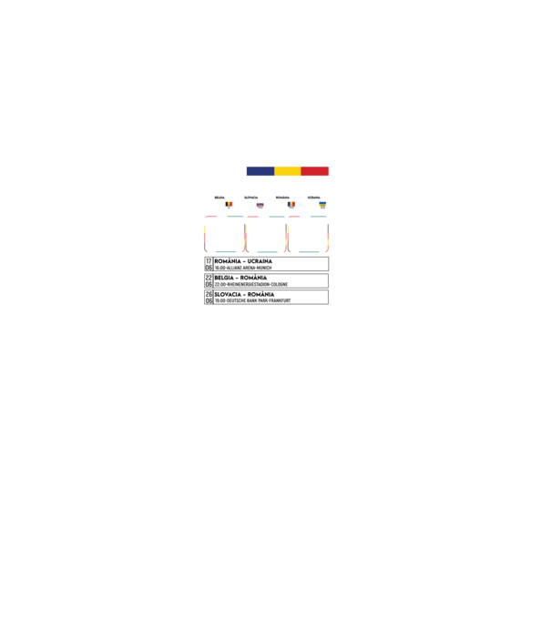 Fotbal Calendar Euro 2024 model negru pe tricou