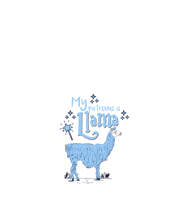 My patronus is Llama model negru pe tricou