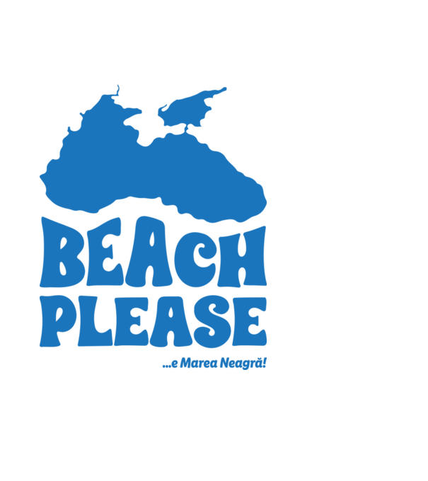 Beach please, e Marea Neagră! model negru pe tricou