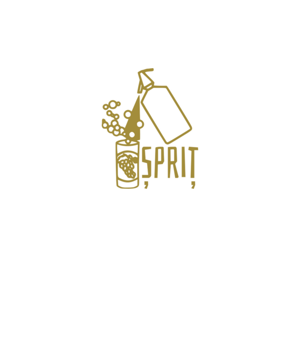 Șpriț model negru pe tricou