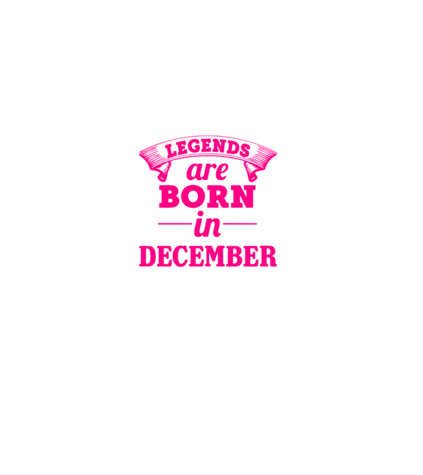 Legends are born in - December model negru pe tricou