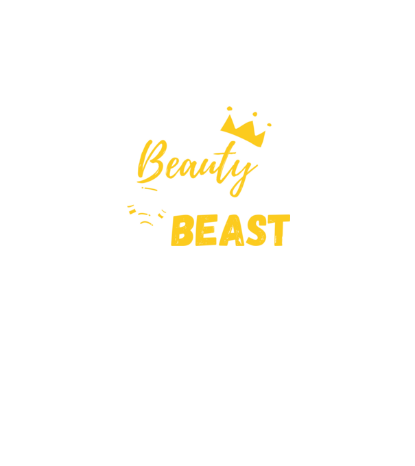 Wake Up Beauty Time To Beast model negru pe tricou