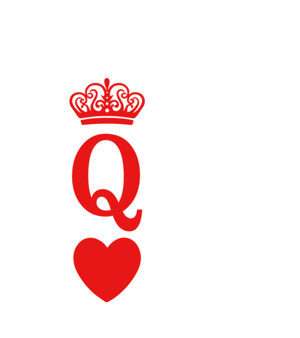 Queen model alb pe tricou