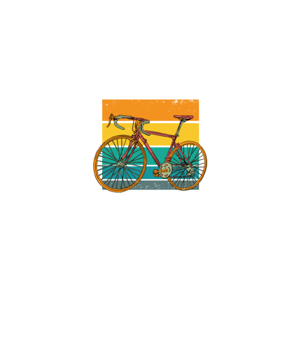 Retro bike model negru pe tricou