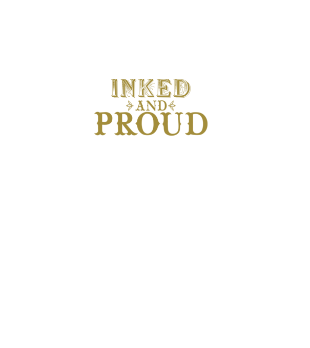 Inked and proud model negru pe tricou