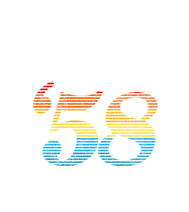 Retro Birthday 1958 model negru pe tricou