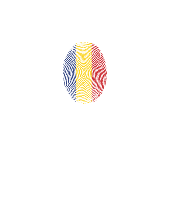 România fingerprint model turcoaz pe tricou