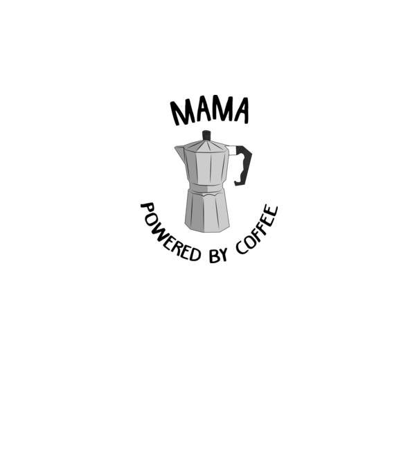 Mama powered by coffee_D1655019 model gri pe tricou
