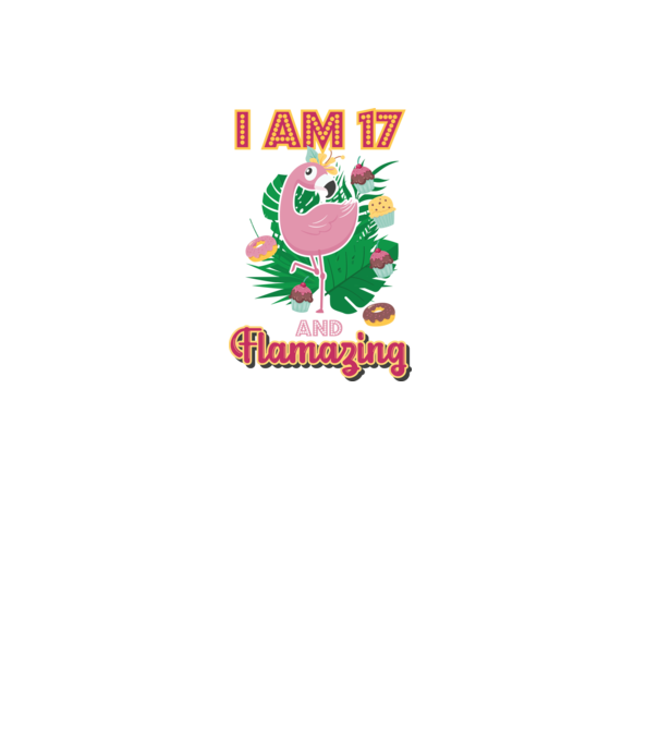 FLAMAZING Birthday 17 Years old model alb pe tricou