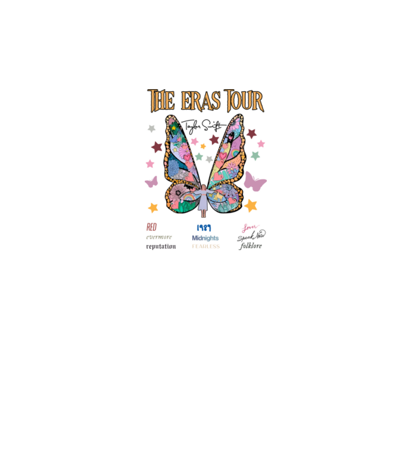 Taylor Swift eras fairy model alb pe tricou