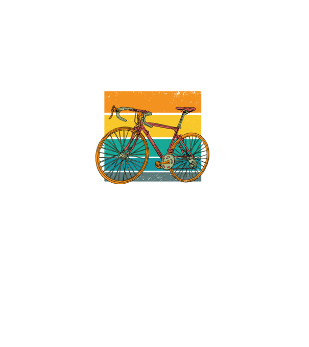 Retro bike model negru pe tricou