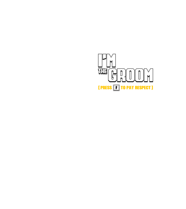 I'm the Groom model galben neon pe tricou