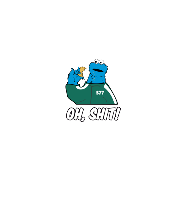cookie monster squid game parody model negru pe tricou