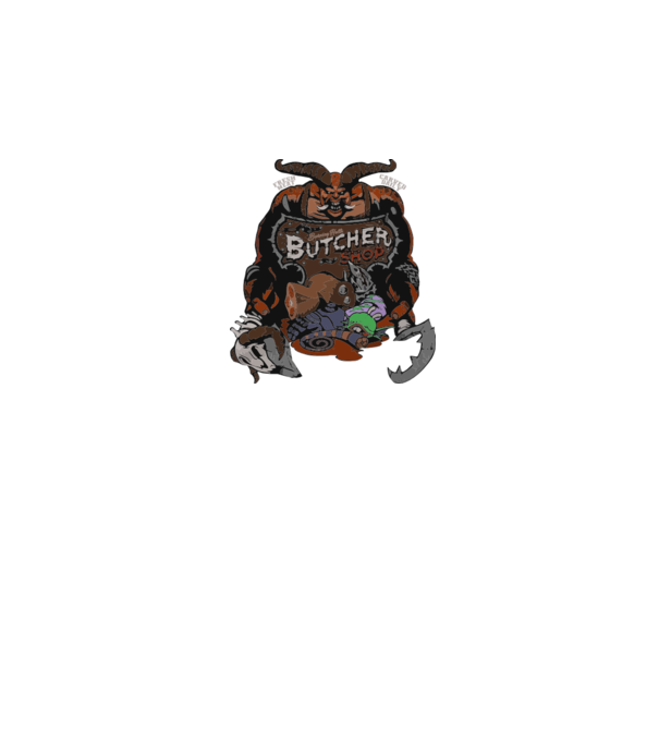 Heroes of the Storm - Butcher (snapsleek) model negru pe tricou