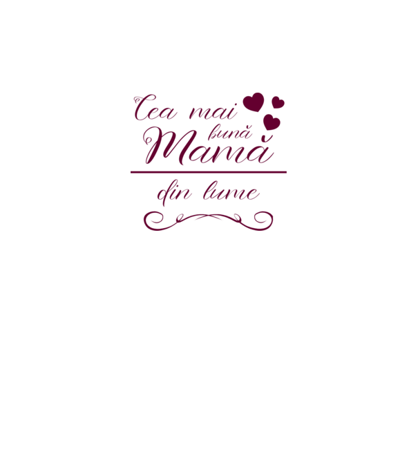 Cea mai bună mamă din lume model alb pe tricou