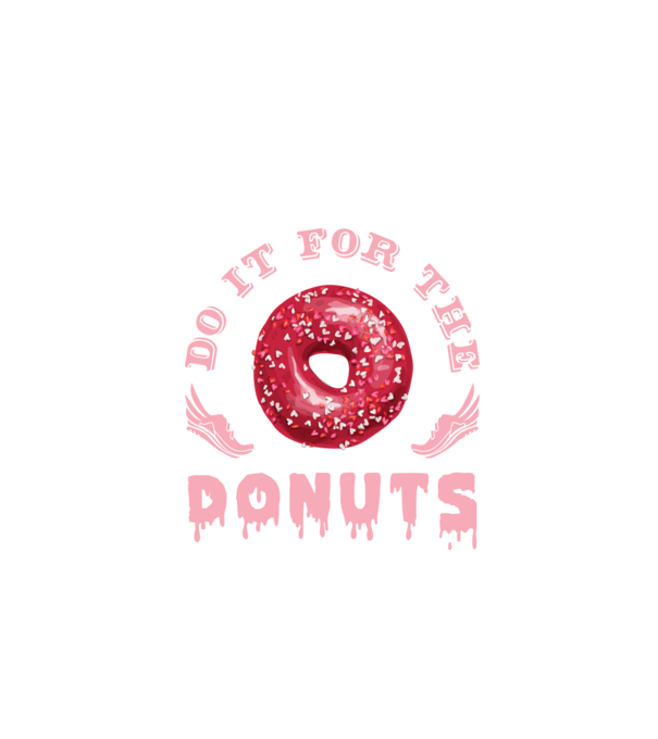 Do it for the donuts model negru pe tricou