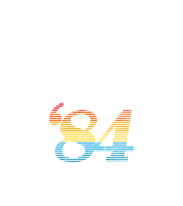 Retro Birthday 1984 model alb pe tricou