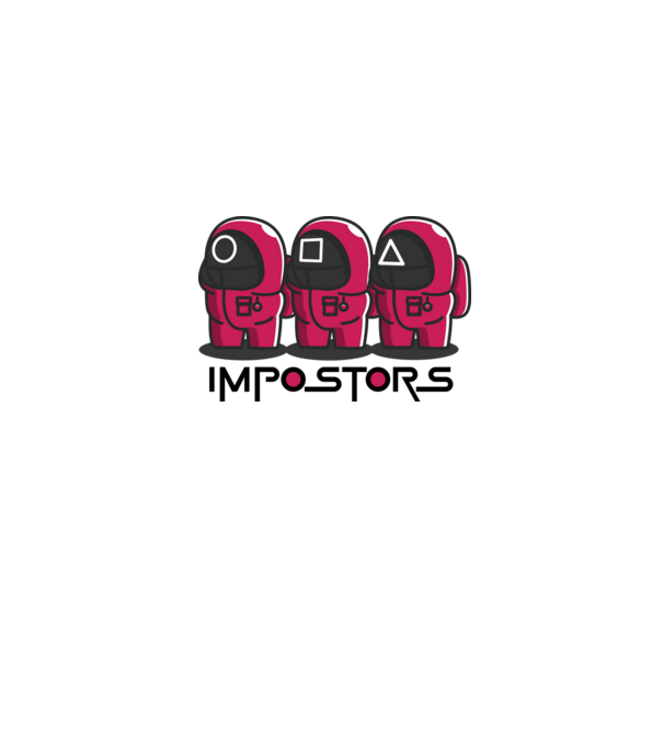 impostors squid game model gri pe tricou