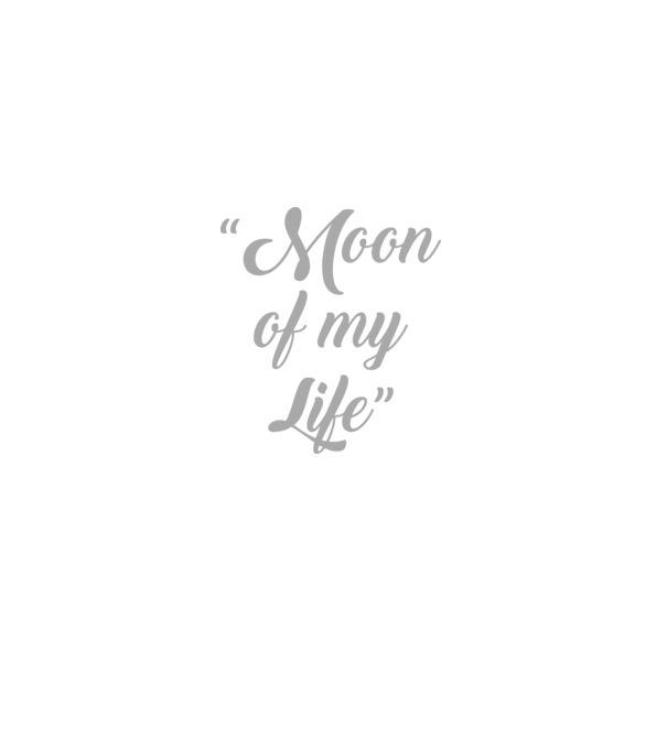 Moon of my life model negru pe tricou