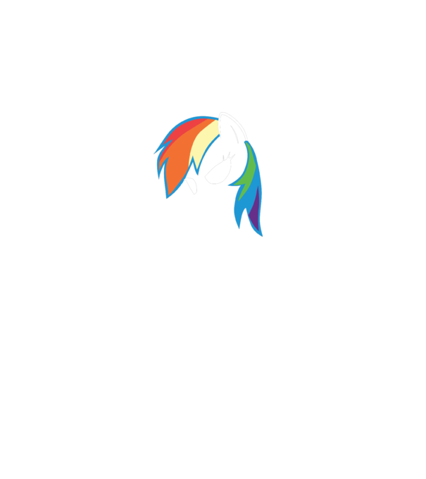 Rainbow Dash model gri pe tricou