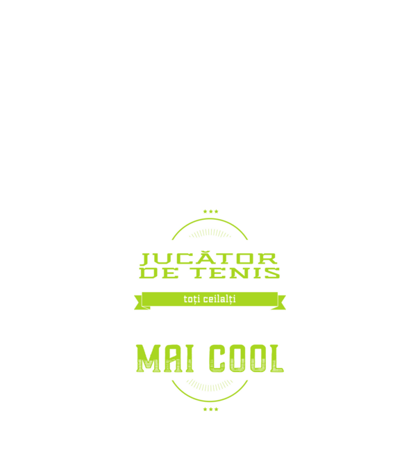 Sunt jucător de tenis, la fel ca toți ceilalți, dar mult mai cool model negru pe tricou