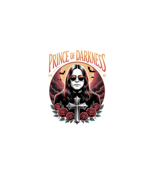 Prince of Darkness model negru pe tricou