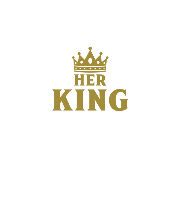 Her King model negru pe tricou