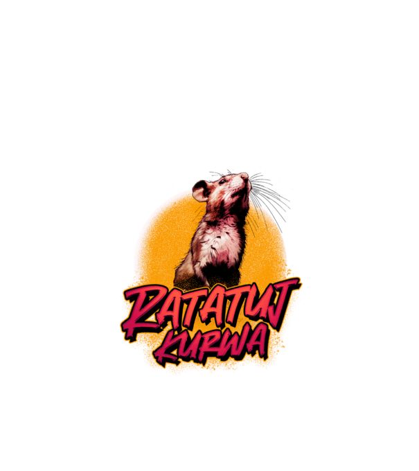Ratatuj kurwa model roșu pe tricou