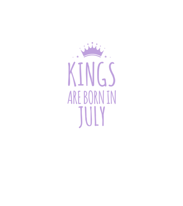 Kings are born in - July model negru pe tricou