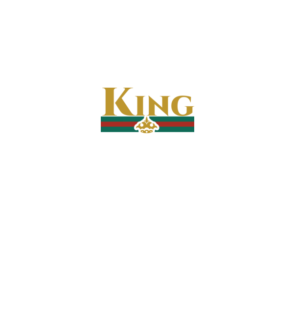 Gucci king model gri pe tricou