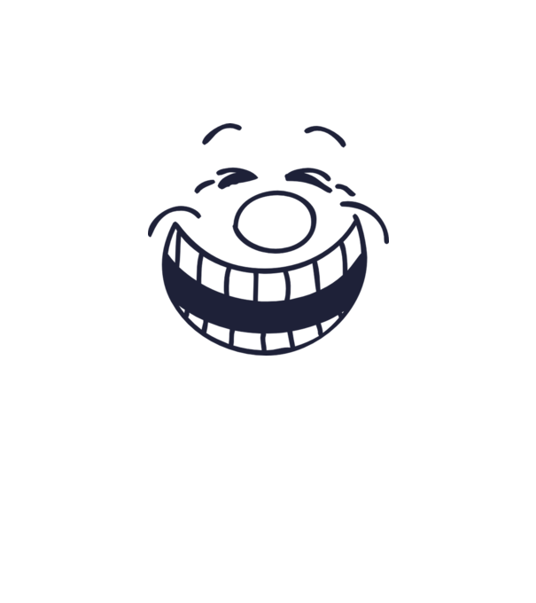 Funny Face Smiley model alb pe tricou