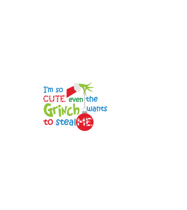 So cute Grinch model alb pe tricou